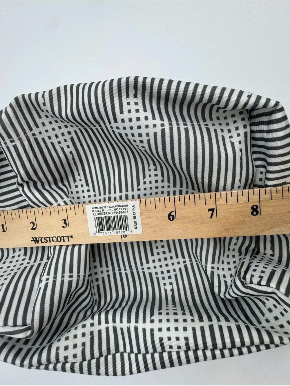 Sonia kashuk Black and White Geometric Striped makeup bag